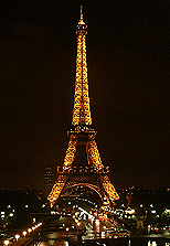 Lichtinstallation am Eiffelturm