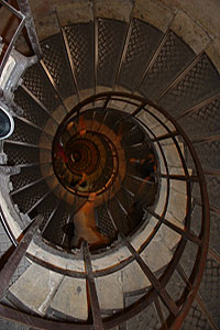 Die Wendeltreppe mit über 280 Stufen