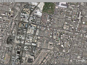 Satellitenbild von Vegas