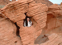 Olga im Felsen